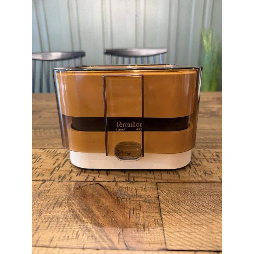 Vintage Terraillon Export 4000 Kitchen Scale Retro Amber France 1970s